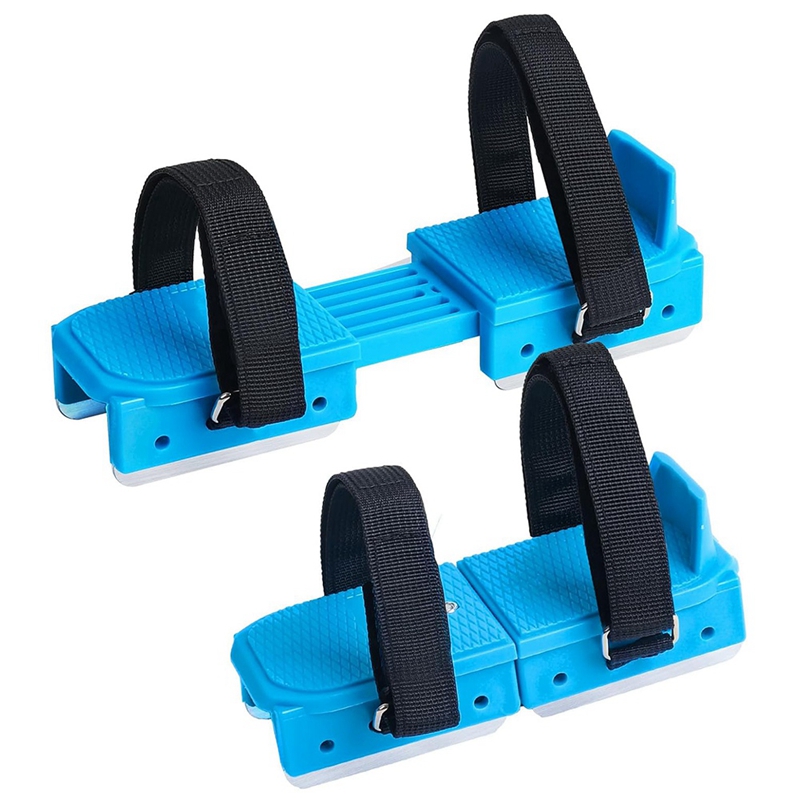 [Lapurer]Winter Toddler Ice Skates, Adjustable Double Runner Ice Skates with Hook and Loop Fastener Straps