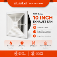 WELHOME Exhaust Fan / Kipas Angin Hexos Plafon Dak Kipas Angin Hexos Kipas Exhaust Dapur 10 Inch WHEX-02
