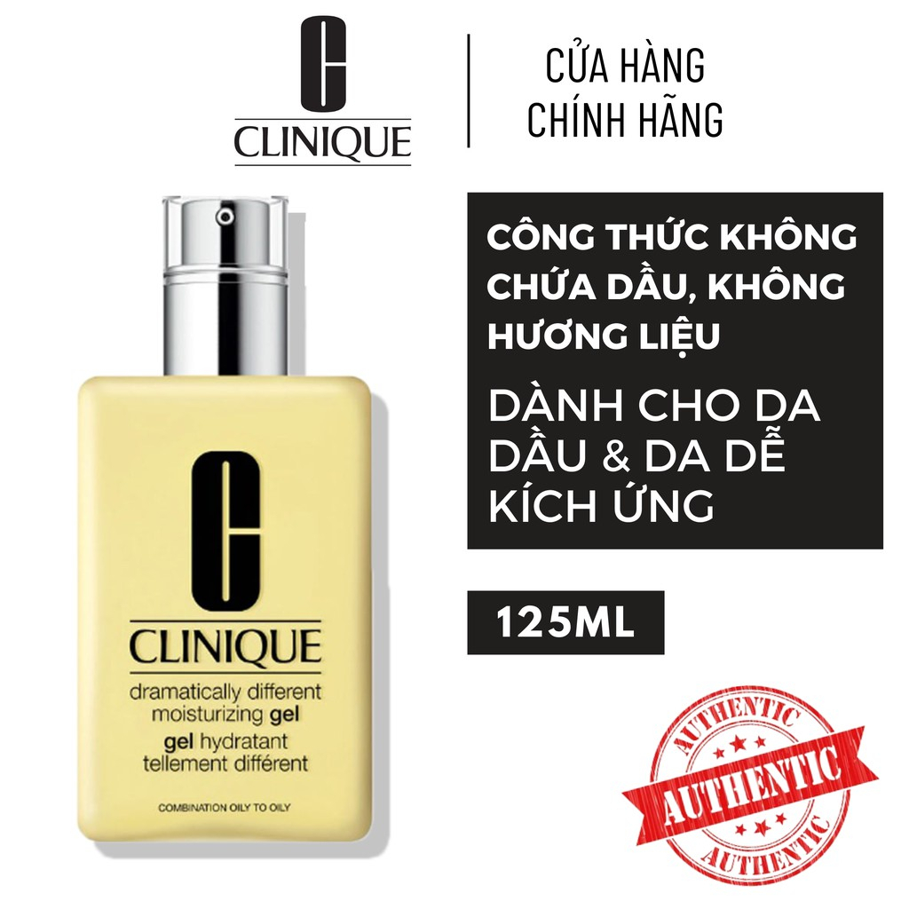 Kem và Gel dưỡng ẩm Clinique Dramatically Different Moisturizing Gel Lotion + Jelly 125ml (hienn)