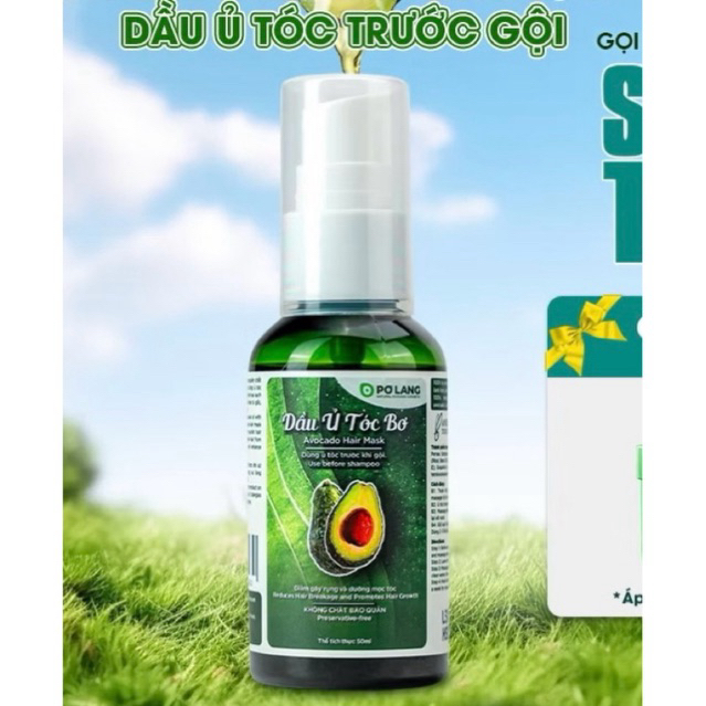 [Pơ Lang]Dầu Ủ Tóc Bơ Pơ Lang Chai 50ml, Dưỡng Tóc Mềm Mượt, Bóng Khoẻ