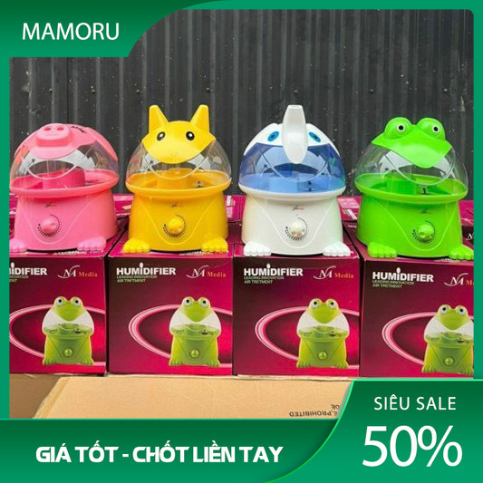 Máy Phun Sương Cao Cấp Hình Thú Tạo Ẩm Chống Khô Da Cho Phòng Điều Hòa - MAMORU