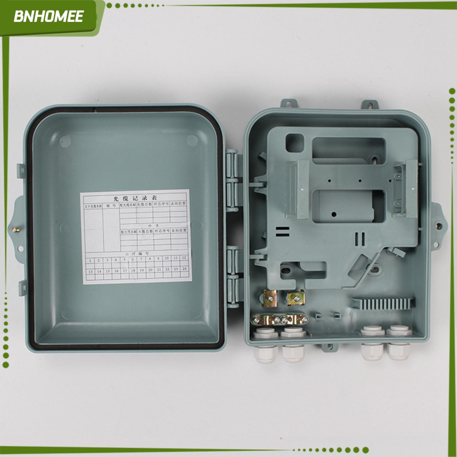 BNHOMEE Ftth Fiber Distribution Box SC/FC ABS Protection Splitter Box Fiber Splice Tray for Indoor