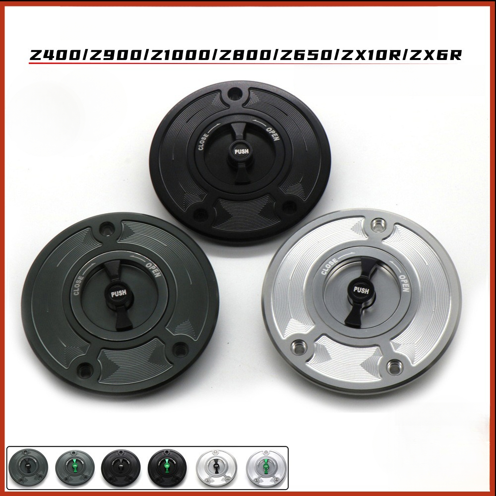 Nắp Bình Xăng CNC Kawasaki Z1000 Nắp Đậy Bình Nhiên Liệu Cho Xe Kawasaki z1000 z900 z650 z400 zx-10r zx-6r ninja400 KAWASAKI ER6N ER6F ER650 ZZ1400 ZX14R Z650 NINJA650 Z800 Z1000 ZX6R ZX1000S / SX
