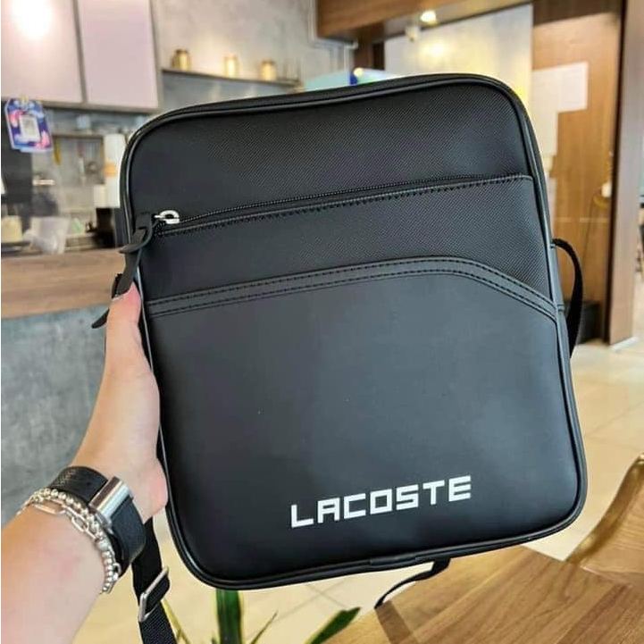 Túi đeo chéo Lacoste Men s Crossover Bag - Màu đen - NH2225UT 000 Noir