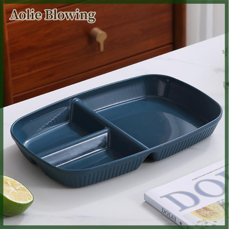 Aolie Chia Món Ăn Chế độ Ăn Uống Tái Sử Dụng Bữa Ăn Tối Tấm Đồ Ăn Nhà Bếp Phần Tấm Cho Người Lớn 3 Ngăn Lò Vi Sóng An Toàn