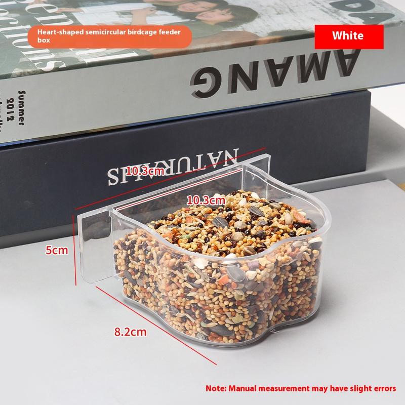 [HUSTOM] COD Công suất lớn chim trung chuyển Hộp chống giật gân chim thực phẩm quả bền Vẹt ăn hộp cho chim vừa nhỏ - 8