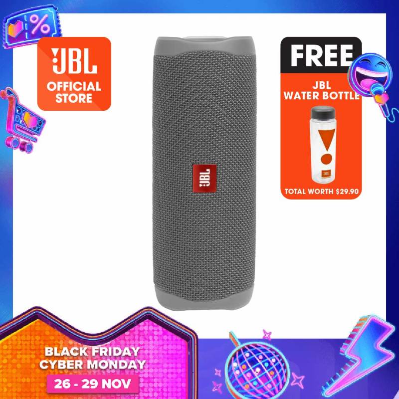 JBL Flip 5 IPX7 Waterproof Portable Waterproof Speaker with JBL Water Bottle Singapore