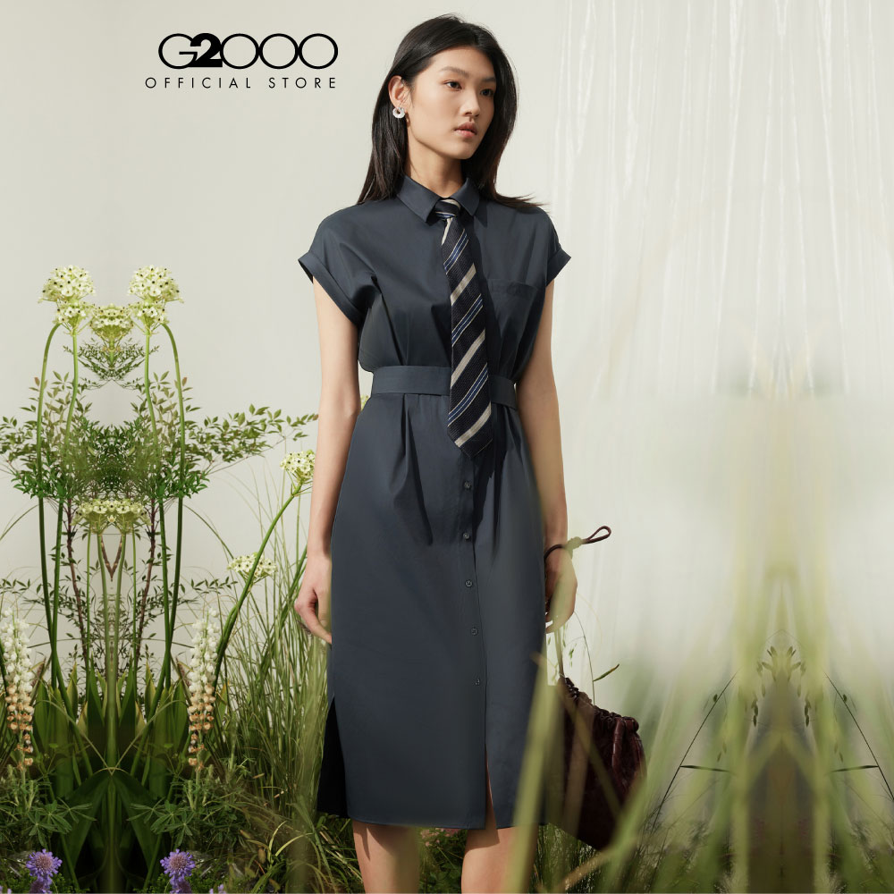 G2000 เดรสสำหรับผู้หญิง Shift Shape รุ่น 5123338796 สีกรมท่า ราคา 5,490 บาท*ส่งฟรี