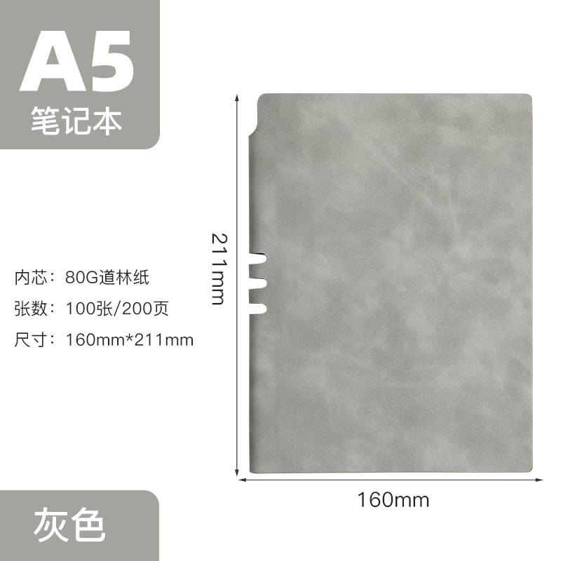 Soft A5 Retro Business Notebook Notebook dày Notebook Da Soft Pen ngang Công ty In LOGO tùy chỉnh Logo tùy chỉnh Logo - 4