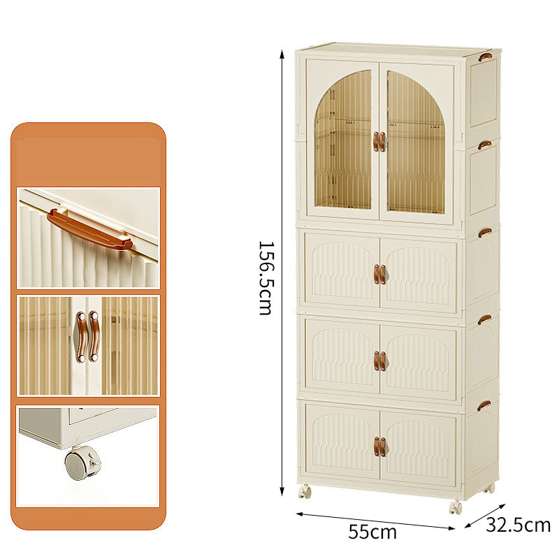 JJT [Miễn Phí Vận Chuyển]Locker lưu trữ Locker gấp lưu trữ tủ locker tủ quần áo gia đình trẻ em tủ q