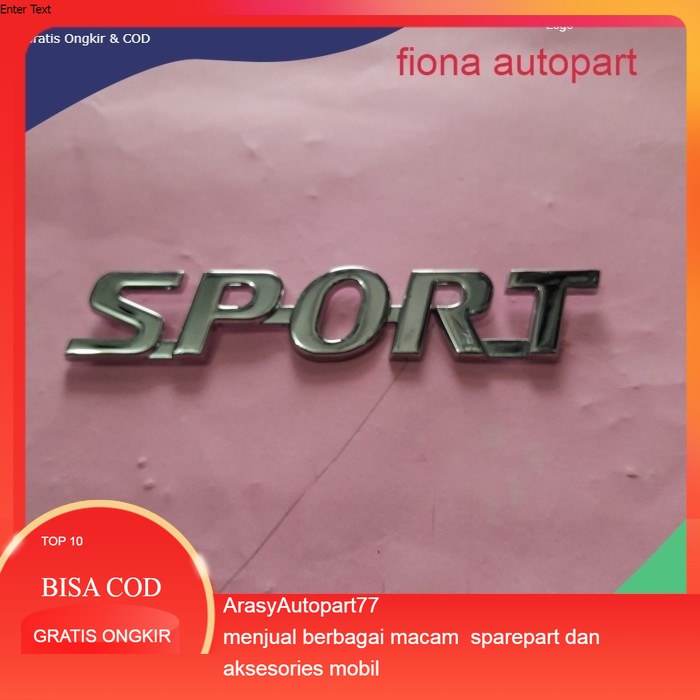 emblem sporty part ori Harga 32,000 rupiah*Gratis Ongkir