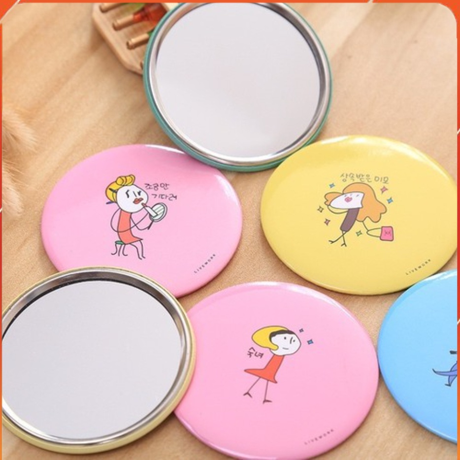 Gương tròn mini dễ thương hàn quốc _mqs
