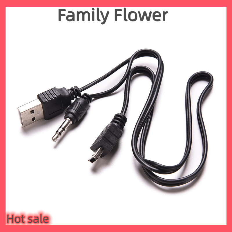 Family Flower Flash Sale [Greenwind] Cáp Kết Nối Giắc Âm Thanh Chuẩn USB Sang Mini USB 3.5Mm Dành Cho Loa Mp3 4