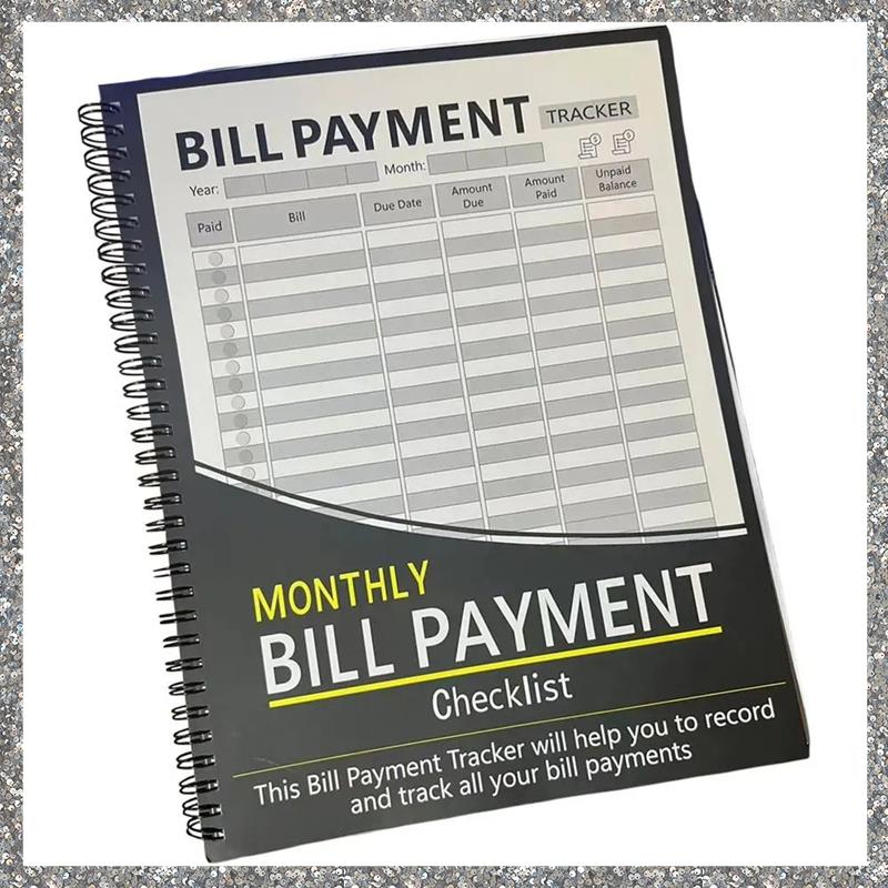 Monthly Bill Organizer Payment Tracker Planner Notebook Home Budget Spreadsheet Expense & Bill Track