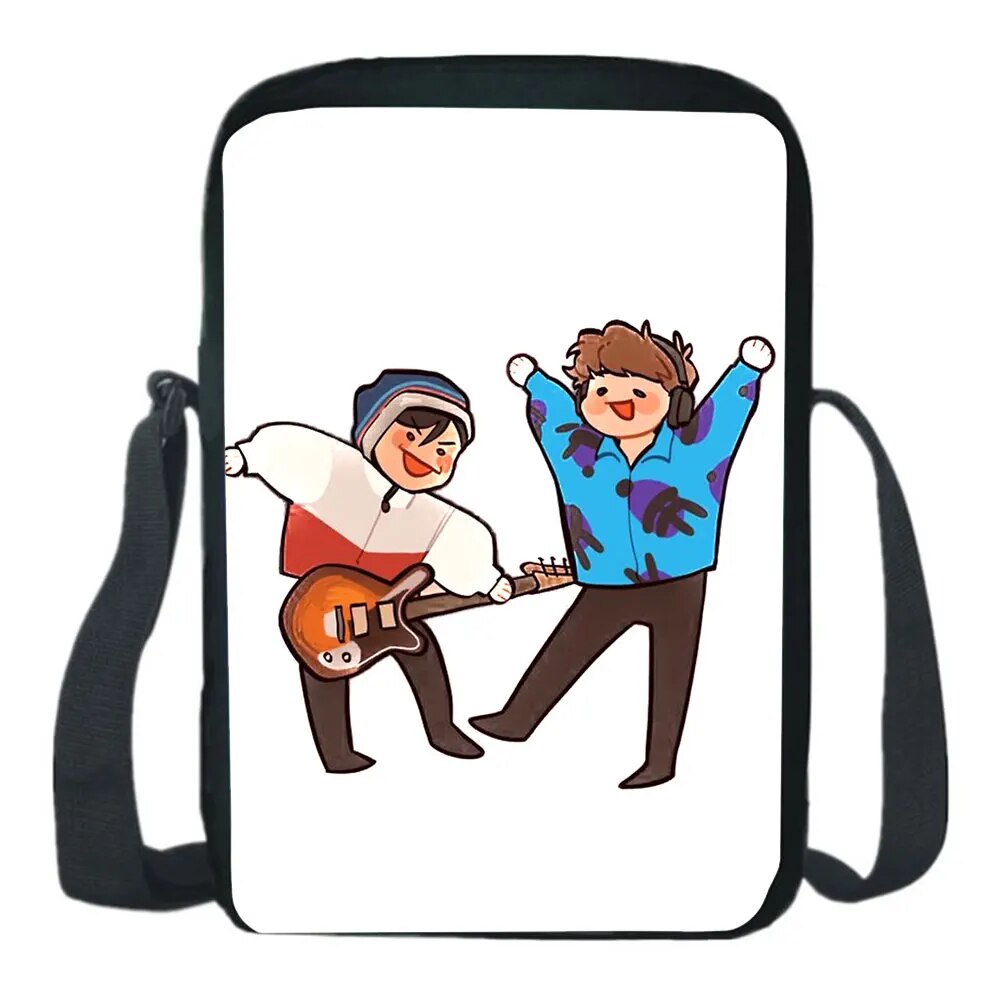 Quackity My Beloved Mini All Backpack Crossbody Bag School Bag Casual Boy