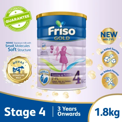 Friso Gold 4 Growing Up Milk 2'-FL 1.8kg for Toddler 3+ years