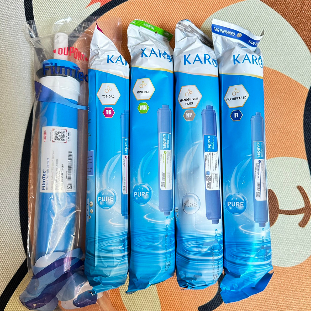 Combo lõi lọc 45678 Karofi chính hãng - Máy lọc nước RO