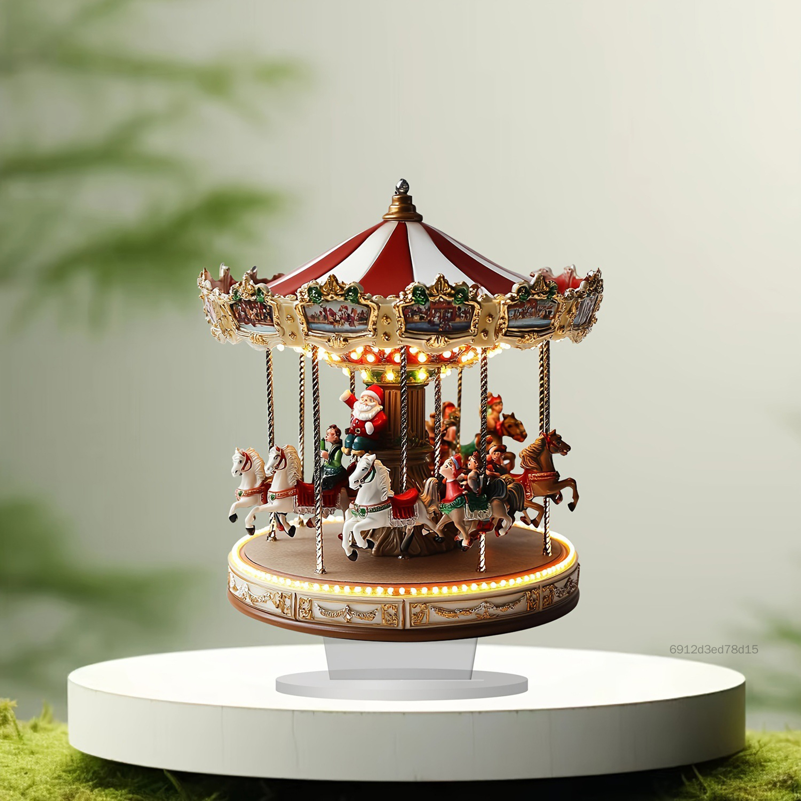อะคริลิค Carousel Desktop Decor กันน้ำและสวมใส่เครื่องประดับสำหรับห้อง Study Room ห้องนอนห้องนั่งเล่นสำนักงาน TF-Ret-TH ราคา 177 บาท*ส่งฟรี