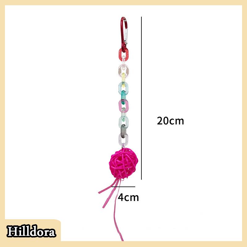 [Hilldora] Parrot Chew Strands Bird Parakeet Bite Molar Toys Pet Bird Cage Hangable Chewing Toy Bird Items Bird Cage Toys Pet Supplies - 7