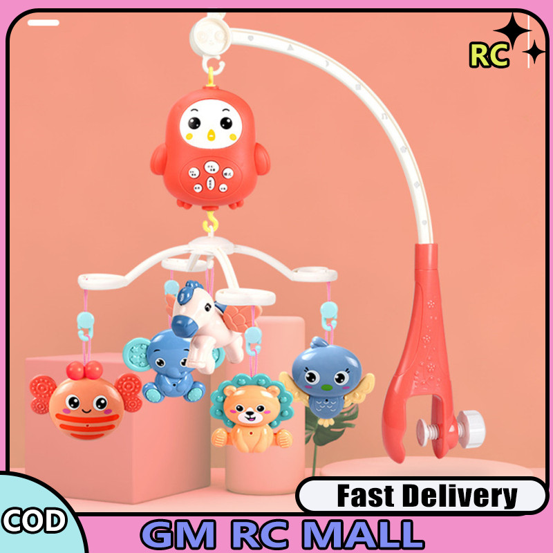Fast Delivery Baby Musical Crib Mobile Rattles With Timer Infant 360