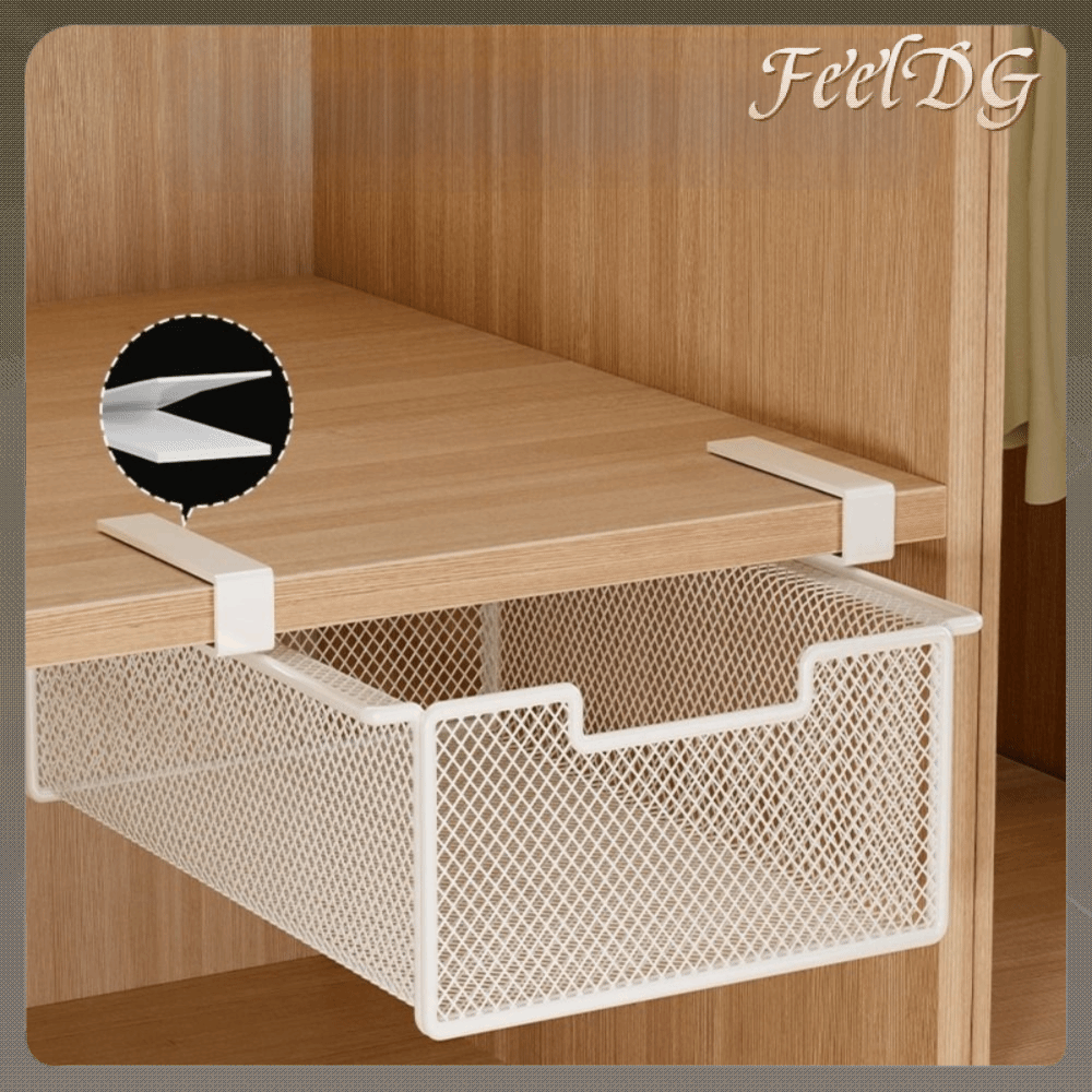 FEELDG Dung lượng lớn Giỏ đựng đồ lót Dưới kệ Màu sắc tinh khiết Tủ treo Der Sle Thiết kế giỏ Ngăn   ra Sử dụng tại nhà