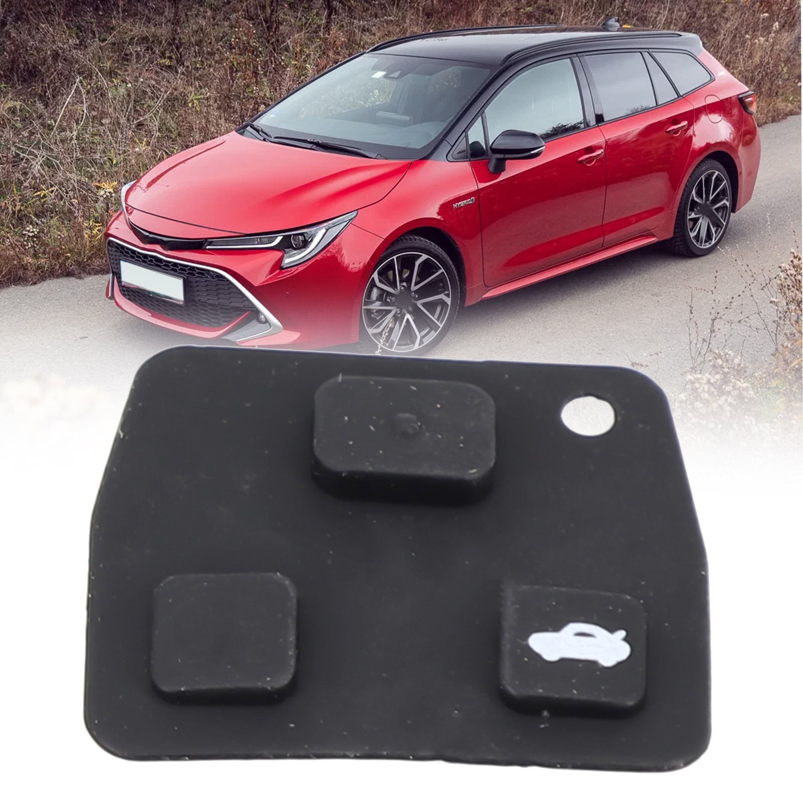 [Bluespot] Vỏ bọc chìa khóa xe từ xa tấm đệm lót cao su cho TOYOTA YARIS Carina Corolla avensis lưỡi toy47 [Bán chạy phụ tùng ô tô mới]