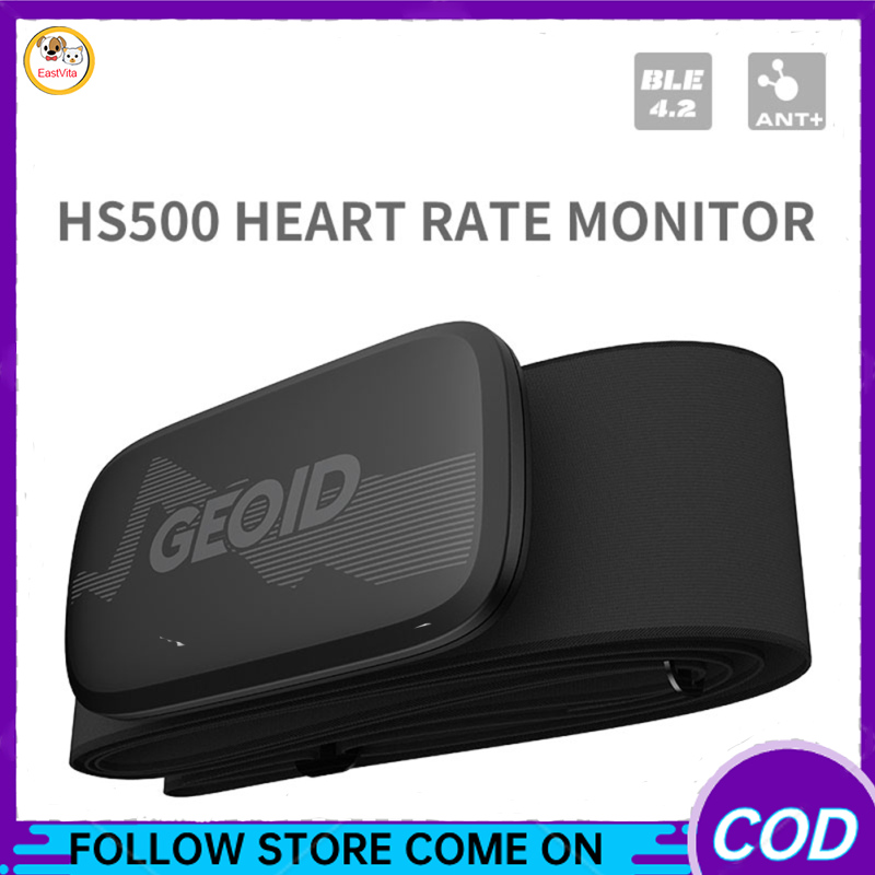 Geoid Hs500 máy theo dõi nhịp tim 30-240bpm IP67 bluetooth không dây không thấm nước tương thích đi xe đạp Đồng hồ bấm giờ phụ kiện