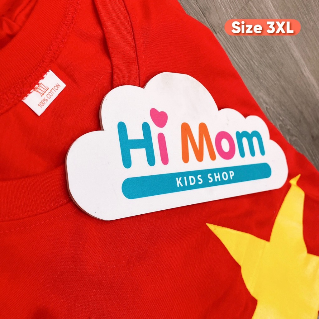 ÁO CỜ ĐỎ SAO VÀNG VIỆT NAM TRẺ EM NGƯỜI LỚN ( ÁO PHÔNG THUN COTTON ĐẸP chuẩn loại 1 )
