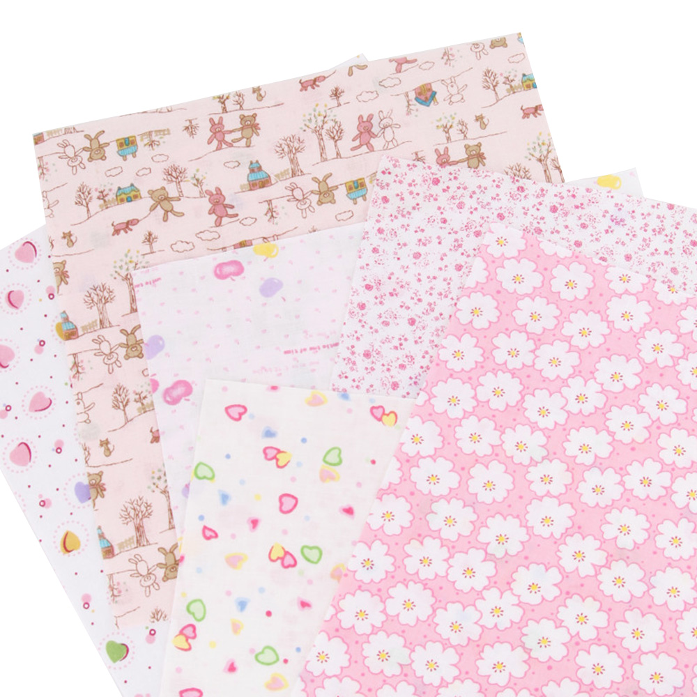 100Pcs Bông Vải Mỏng Mềm Cotton Vải chắp mảnh Da Thân Thiện Với Đối Với Handmade Túi vải nhỏ Khăn Tay vỏ gối Kinh Nghiệm Với Nhiều Màu Vải