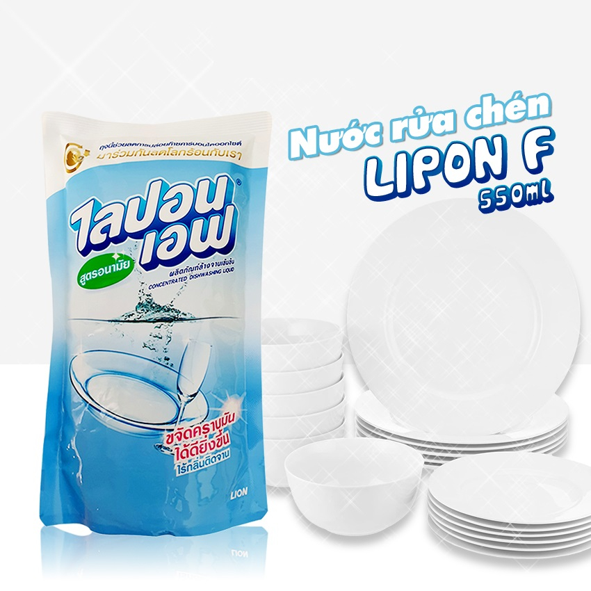 Bịch nước rửa chén lipon thái lan 550ml - túi nước rửa chén thái lan