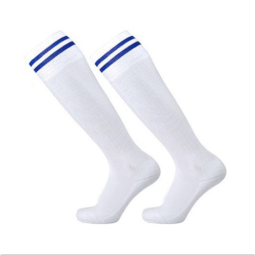 Tất Vớ dành cho người lớn không trơn trượt ống dài qua đầu gối đá bóng chạy bộ nam nữ sọc thể thao