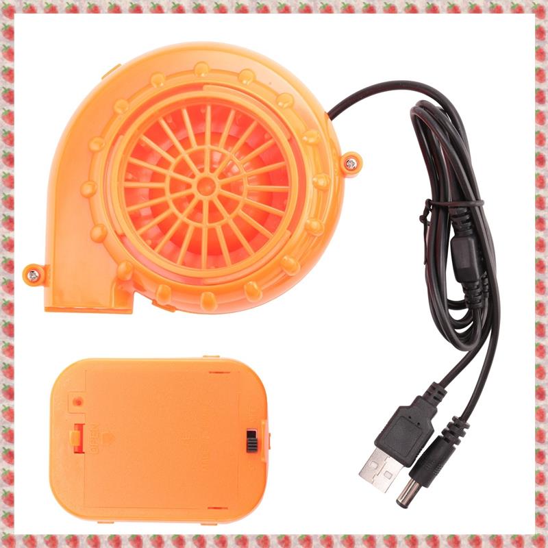 (RBPN) Mini Blower Fan for Dinosaur Costume or Mascot Head or Other Inflatable Game Costume Set, Orange