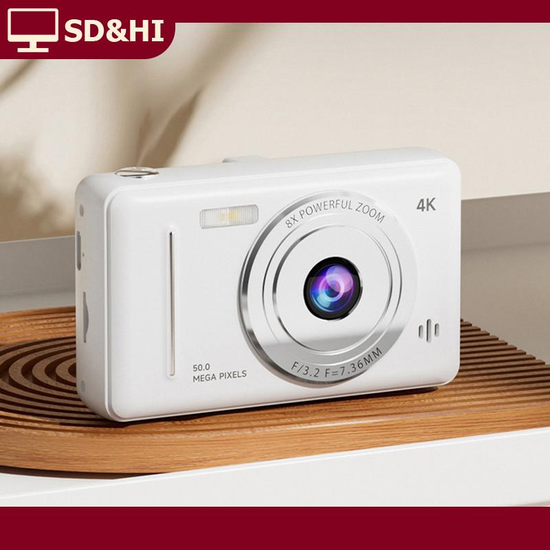 SD&HI แฟลชกล้องคู่1เซ็ต50ล้านพิกเซลกล้องดิจิตอลพกพา CCD ย้อนยุคระบบอัตโนมัติอัจฉริยะป้องกันการสั่นไหว ราคา 392 บาท*ส่งฟรี