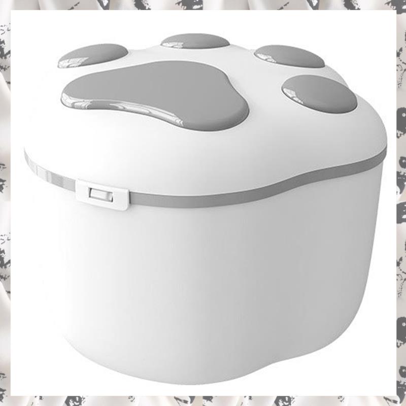Cat Food Box Sealed Plastic Large Capacity Dog Grain Storage Container Pet Snacks Bucket Moisture-Proof Dry Feeder