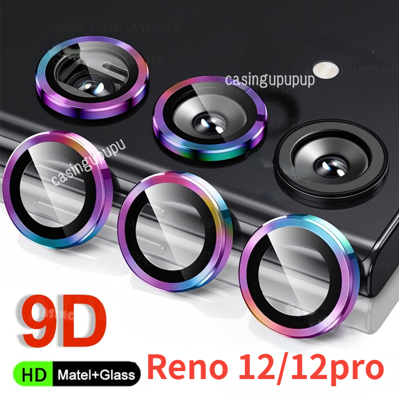 oppo reno 13 13F 12 pro 5G reno12 reno12pro 2024 Camera Lens Protectors Metal Camera Ring Case for 12pro realmi Camera Tempered Glass Protector