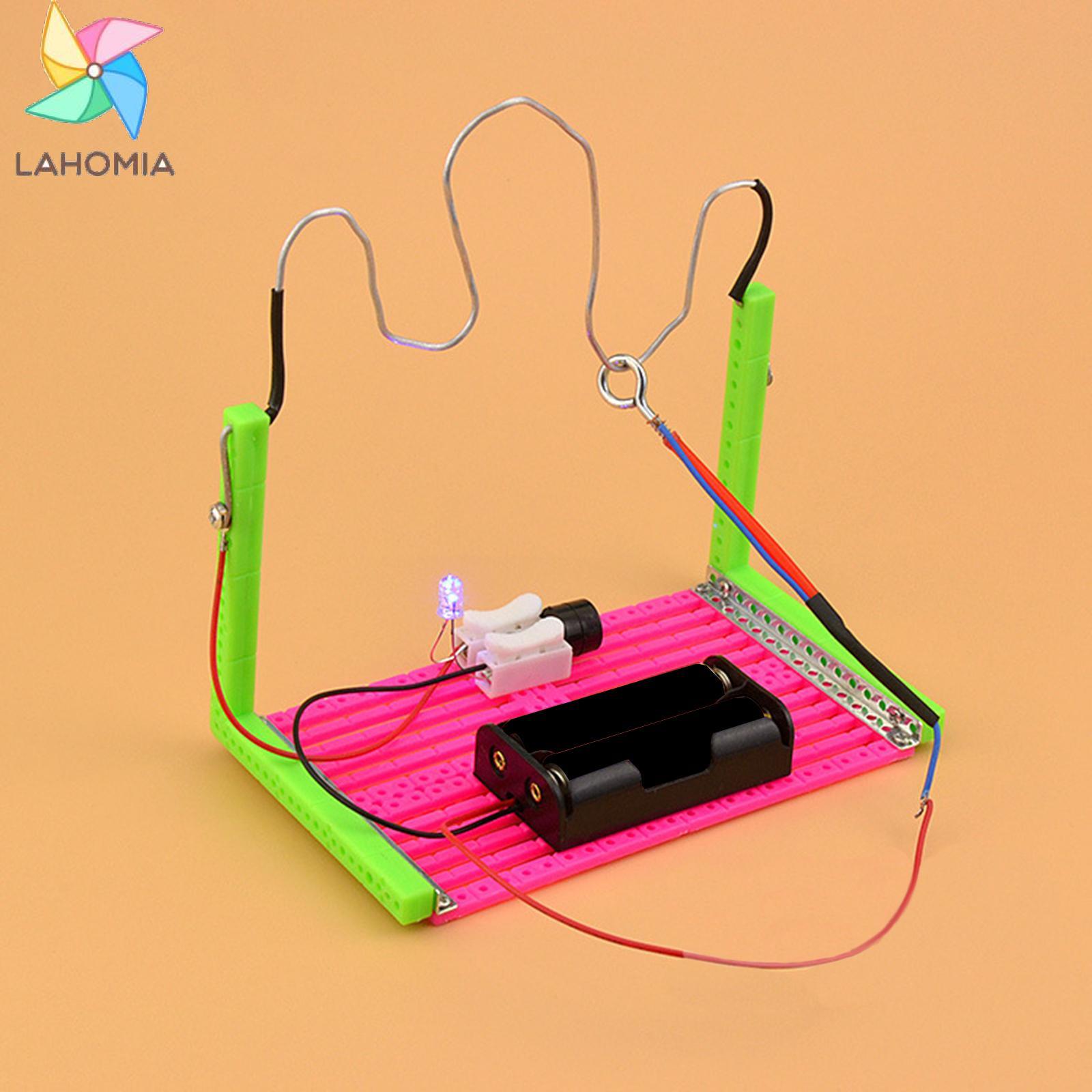 Lahomia Conducting Electricity Experiment Toy Basic Circuit Kits with Sound and Light Learning Activities for Kids Classroom Children