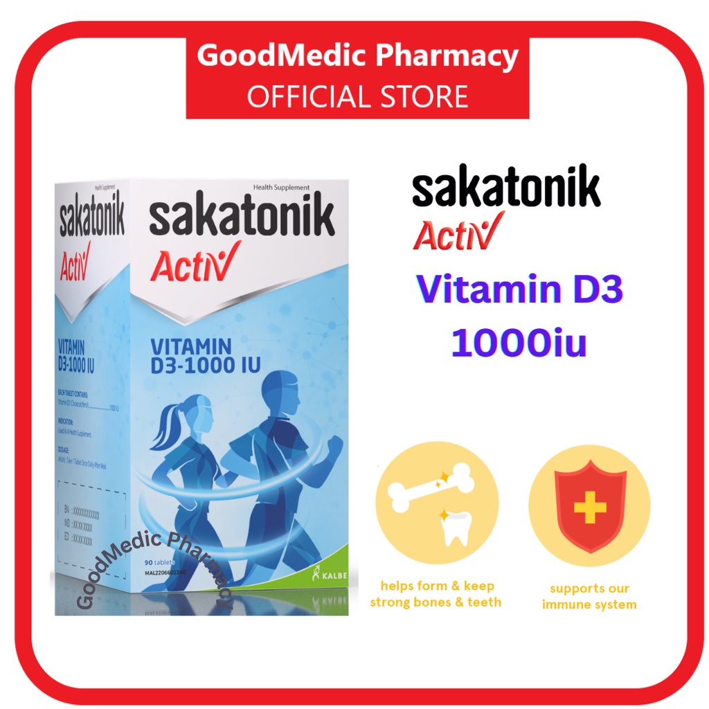 Sakatonik Activ Vitamin D3-1000 IU 30S