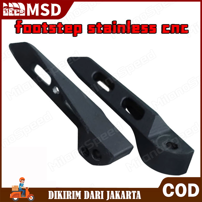 Arm Footstep Pijakan Kaki Matic CNC STAINLESS Harga 95,000 rupiah*Gratis Ongkir