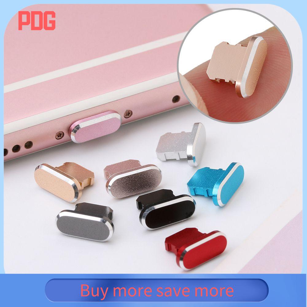PDG phổ quát Hợp kim nhôm Phụ kiện điện thoại Nắp cổng sạc Nút kim loại Đế sạc Phích cắm chống bụi