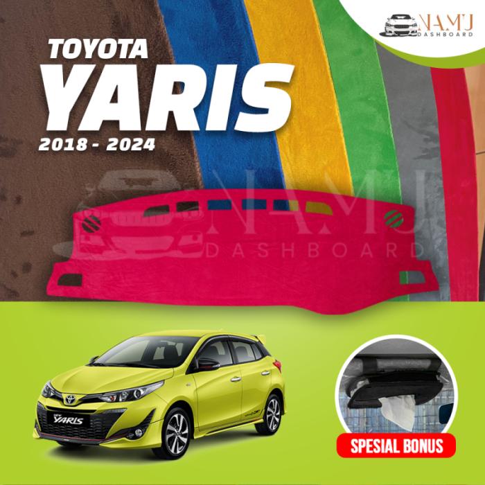 ALAS DASHBOARD MOBIL NEW YARIS JOKER - COVER KARPET PELINDUNG DASBOR TOYOTA GEN 3 2018 2024 Harga 89,000 rupiah*Gratis Ongkir