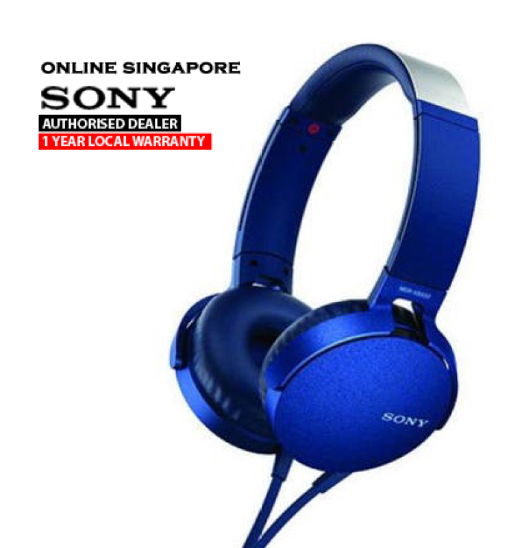 Online Singapore - Sony MDR-XB550AP EXTRA BASS Headphones with Microphone Singapore
