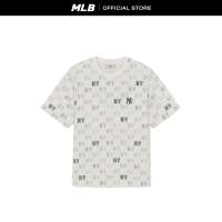 MLB เสื้อยืด ยูนิเซ็กซ์ Summer Monogram Aop Over Fit T-Shirts รุ่น 3ATSM2263 50IVD สีขาวงาช้าง
