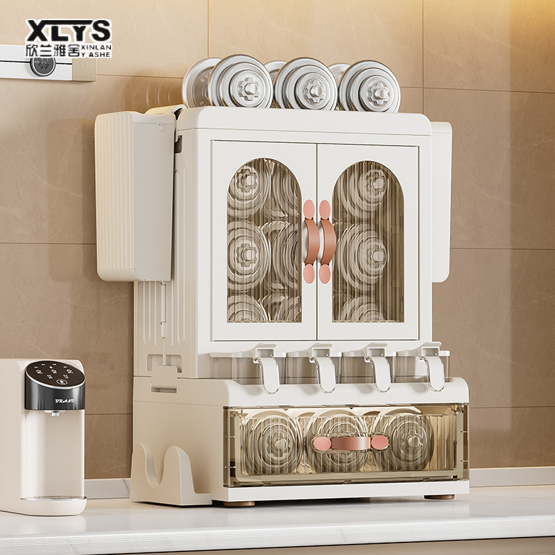 Kitchen spice shelves, chopstick knife holders, countertops, multi-functional seasoning, kitchenware, supplies storage racks, multi-layer cabinets ราคา 680 บาท*ส่งฟรี