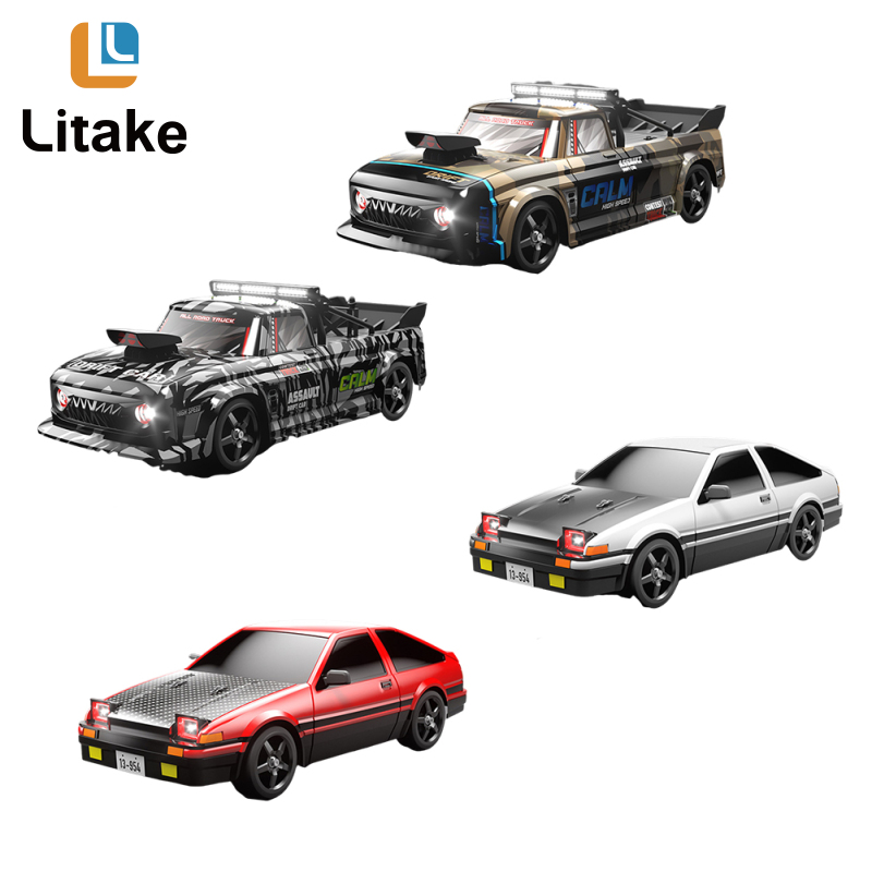 RC Drift Car 1:12 4WD Remote Control Car With LED Light Remote Control USB Charging Cable Battery Built-in Gyroscope ราคา 3,806 บาท*ส่งฟรี
