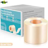 Grupheaso Medical-Grade Hydrocolloid Roll For Wound Care Hydrocolloid Patch Bandages With Self-Adhesive Bed Sore Bandages Highly Absorbent For Burn