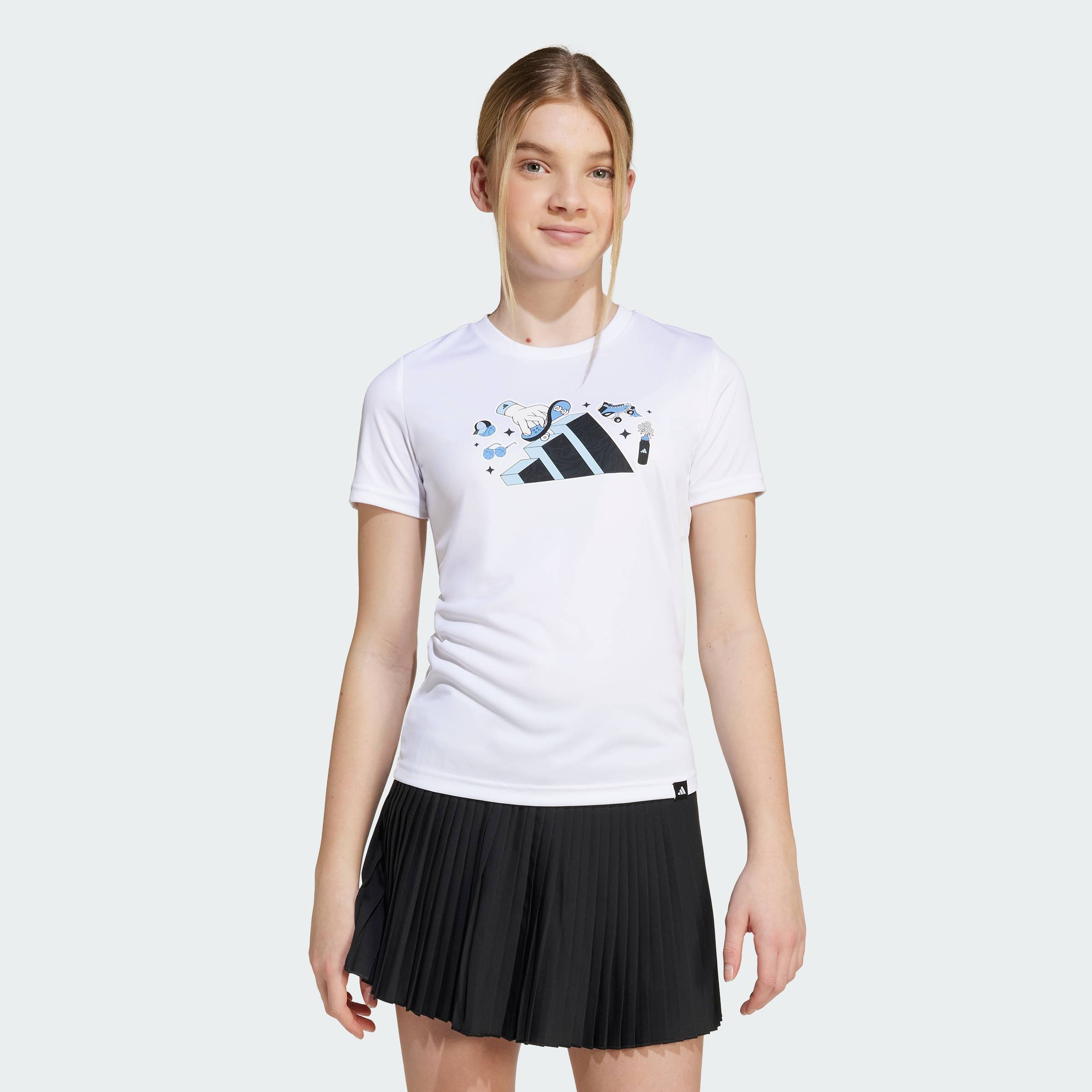 [CHỈ 25.11-2.12 MUA 2 GIẢM 25%] adidas Phong cách sống Áo Thun Trẻ Em CLIMACOOL In Graphic Động Vật Trẻ em trắng JV5201