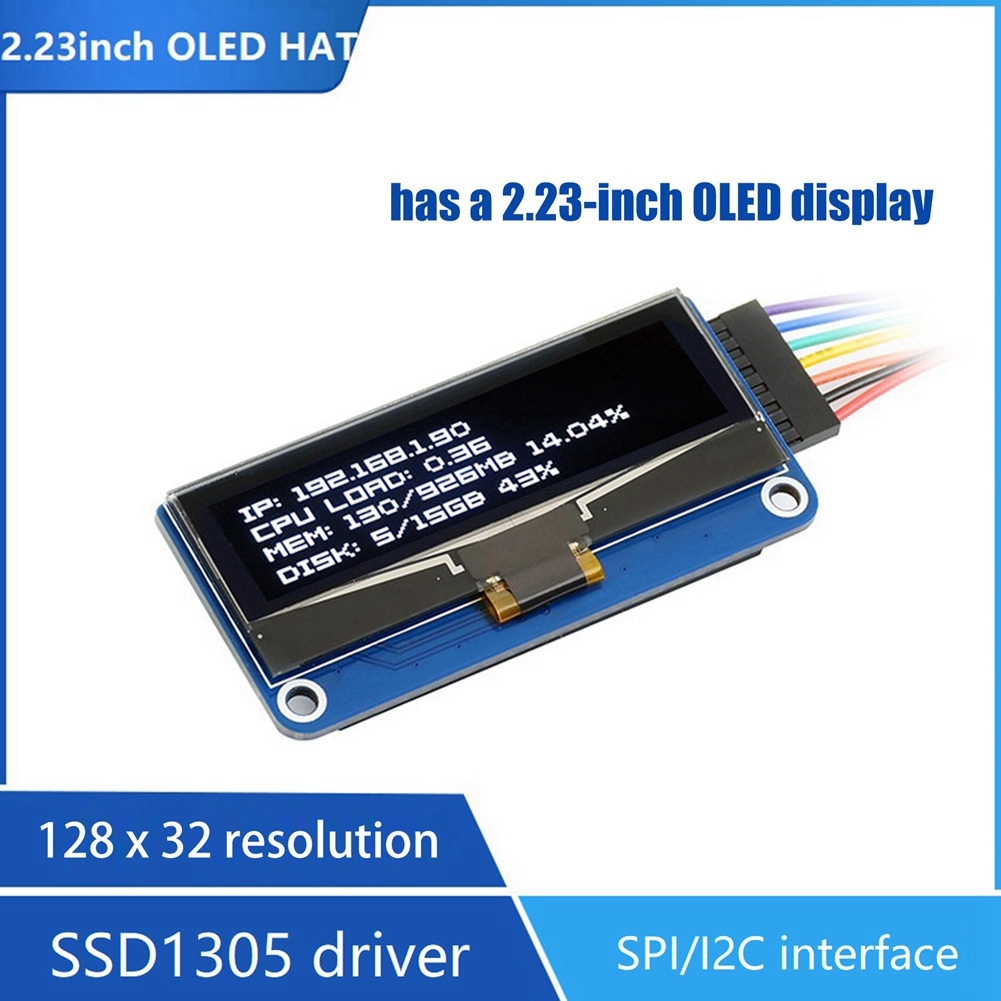 2.23 Inch OLED Expansion Board 128X32 Resolution Support SPI/I2C for / Nano