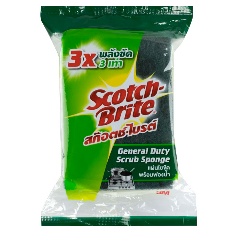 Miếng bọt biển rửa chén siêu sạch 3X Scotch Brite 3M Thái Lan