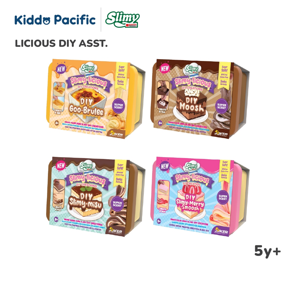 SLIMY LICIOUS DIY ASST.ชุดของเล่นสไลม์ ราคา 225 บาท*ส่งฟรี