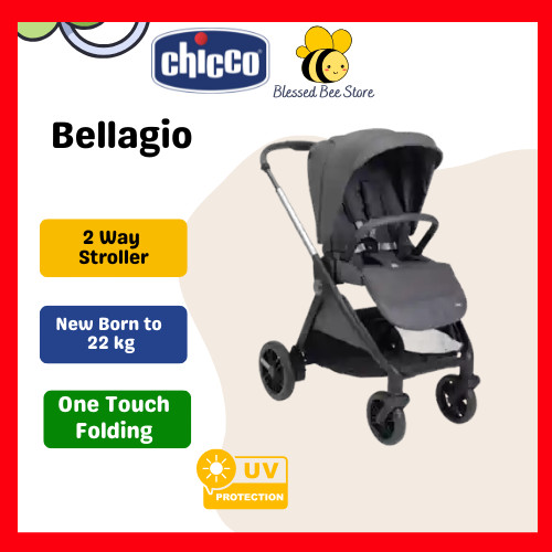 Chicco Bellagio Baby Stroller One Touch Folding 2 Way Stroller